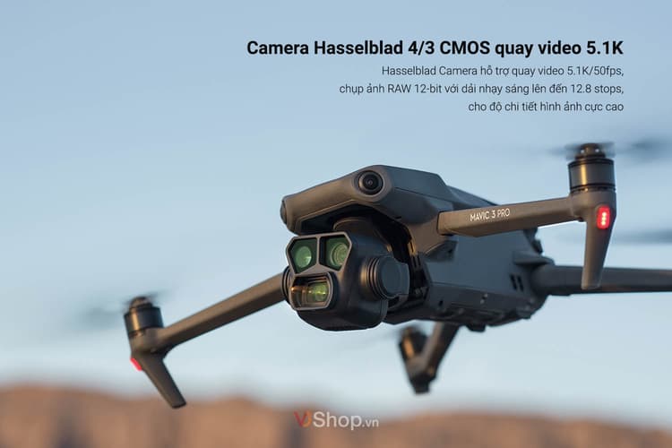 DJI Mavic 3 Pro tiếp tục sở hữu camera Hasselblad 4/3 CMOS chuyên nghiệp