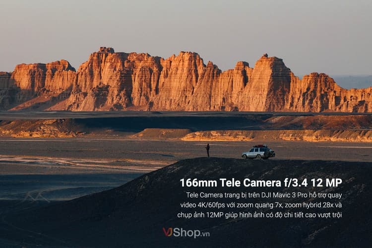 DJI Mavic 3 Pro đã được nâng cấp camera tele lên 166mm