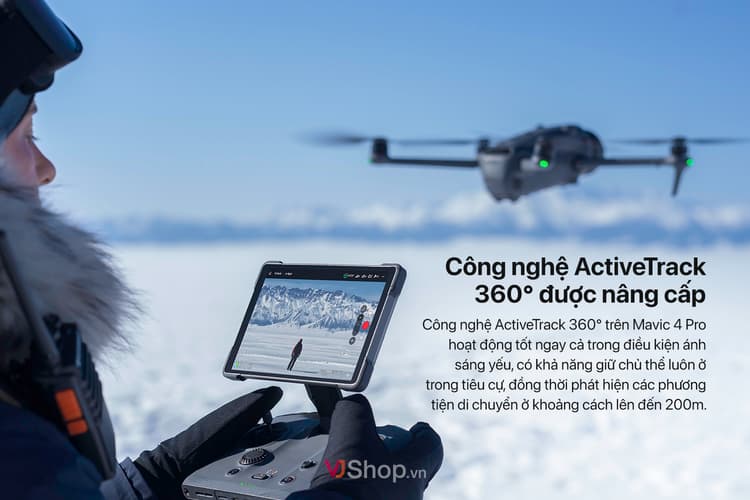 DJI Mavic 4 Pro tích hợp ActiveTrack 360°