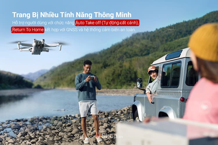 người dùng dji mini 3 được trải nghiệm nhiều tính năng thông minh