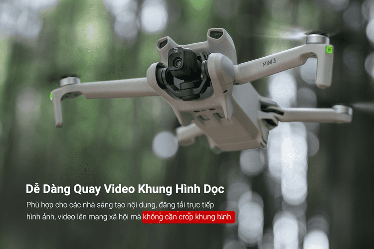 flycam hỗ trợ quay khung hình dọc mà không cần crop