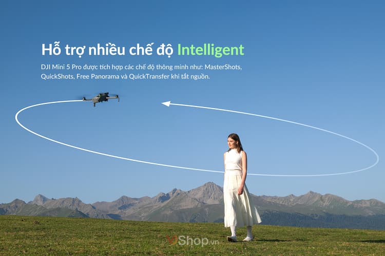 Mini 5 Pro được tích hợp nhiều tính năng bay thông minh