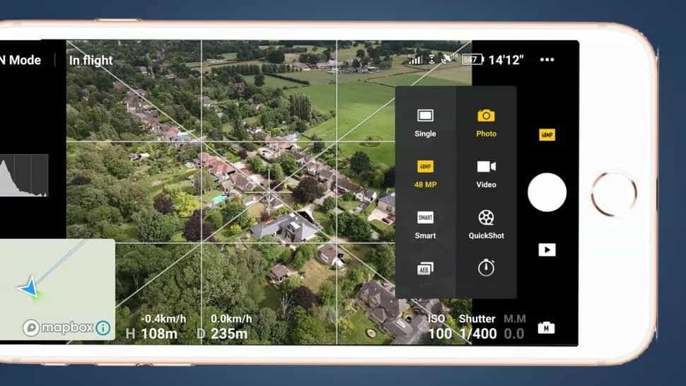Tính năng chụp ảnh 48MP của DJI Mavic air 2