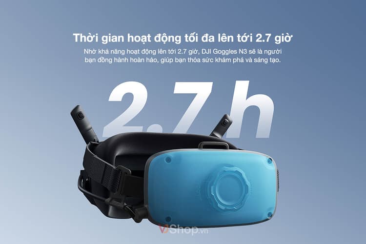 Thời gian hoạt động lên tới 2.7 giờ