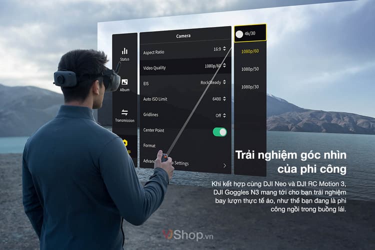 Trải nghiệm góc nhìn của phi công