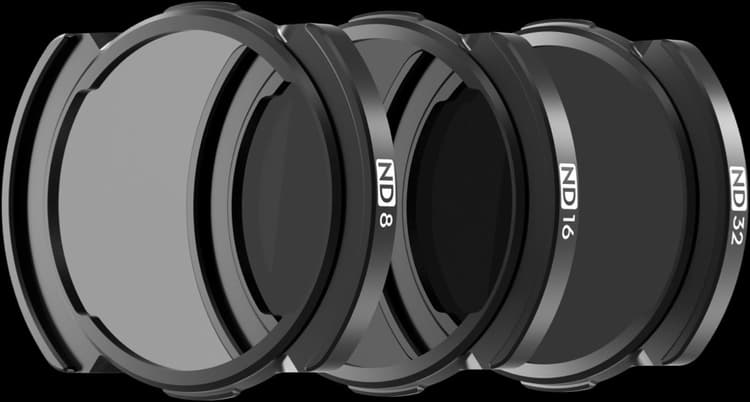 người dùng có thể sử dụng kết hợp DJI Avata ND Filters Set (ND8/16/32) với mô-đun máy ảnh