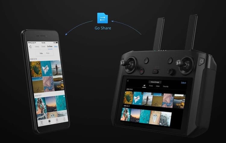 DJI Smart Controller - Tính năng DJI Go Share