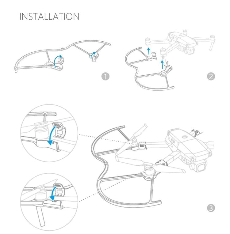Cách lắp đặt Bộ bảo vệ cánh cho Mavic 2