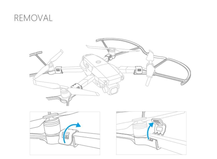 Cách tháo gỡ Bộ bảo vệ cánh cho Mavic 2