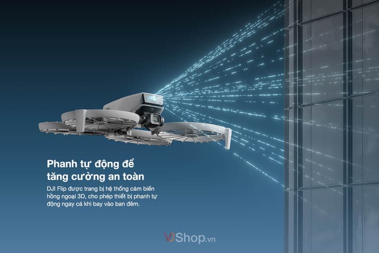DJI Flip tăng cường an toàn bay với hệ thống phanh tự động