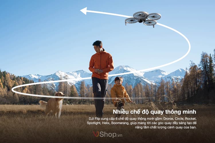 DJI Fly giúp bạn dễ dàng sáng ghi lại những thước phim ấn tượng với 6 chế độ sáng tạo thông minh