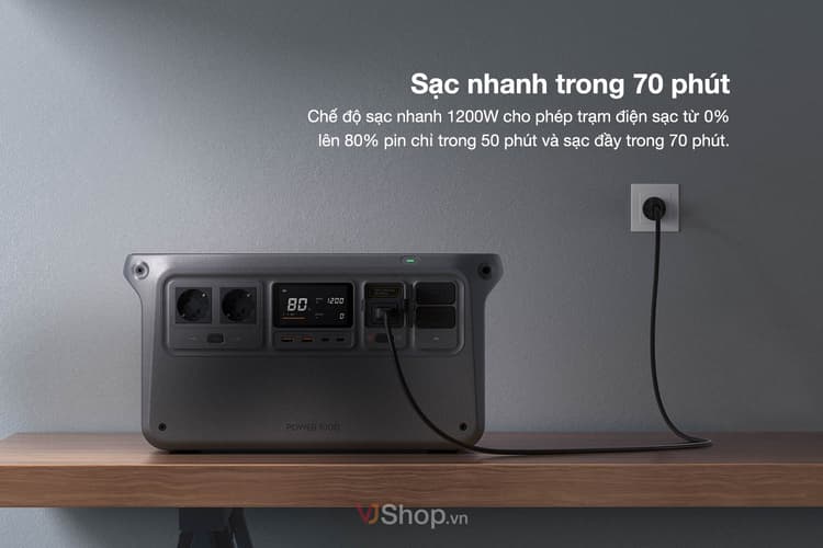 DJI Power 1000 có thể sạc nhanh trong 70 phút