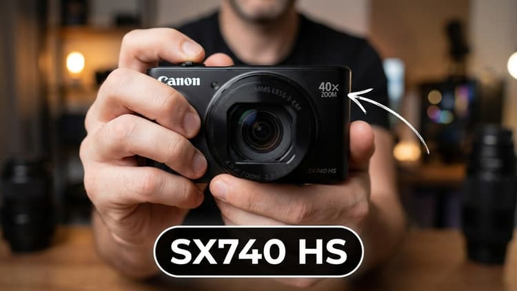 Cảm biến CMOS 20,3MP trên Canon SX740 HS