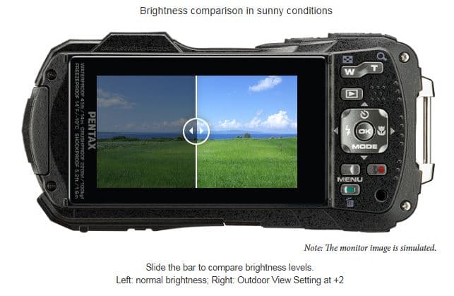 WG-90 sở hữu màn hình LCD