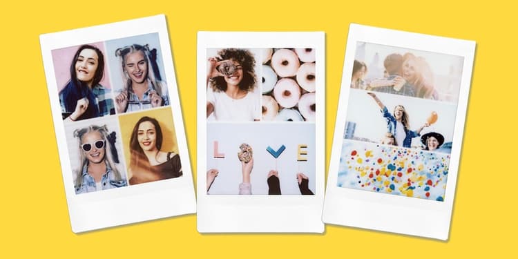 Collage Print có thể ghép nhiều ảnh vào một khung instax