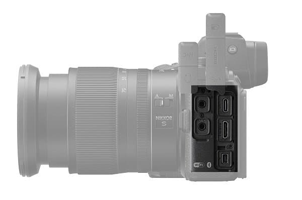 Các cổng kết nối trên Nikon Z7 II