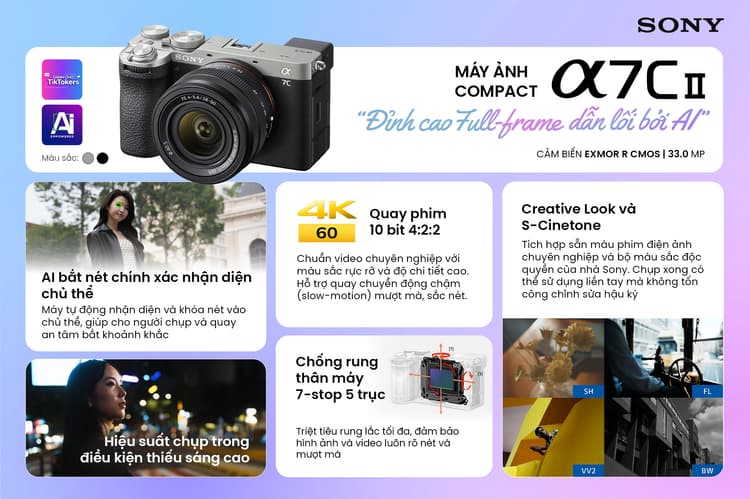 Máy ảnh Sony Alpha 7C II