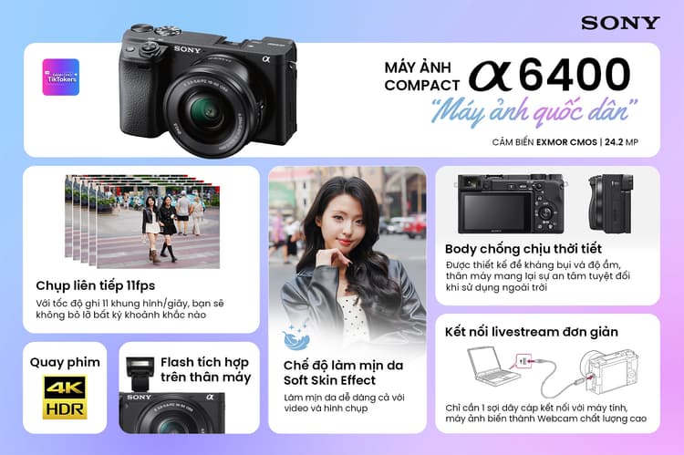 A6400 máy ảnh quốc dân