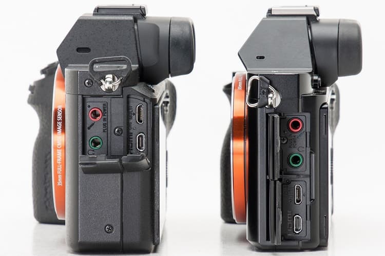 các cổng kết nối trên sony a7ii