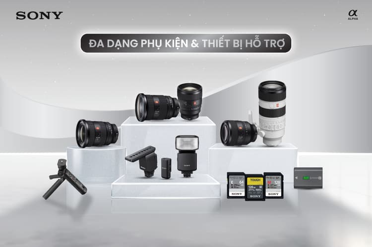 ZV-E10 II đa dạng phụ kiện và thiết bị hỗ trợ