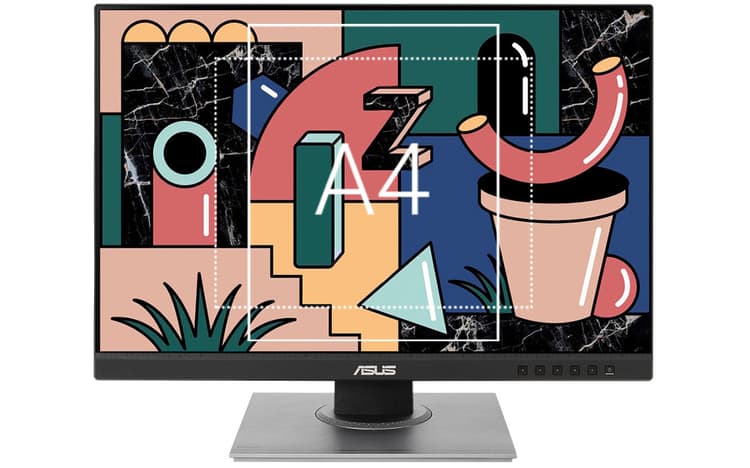 người dùng ASUS ProArt PA248QV có thể thấy chính xác thiết kế của mình trông như thế nào trước khi in