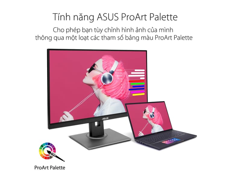 ASUS ProArt Palette cho phép người dùng điều chỉnh các cài đặt màn hình đồ họa