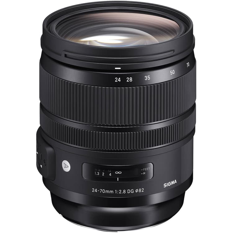 Ống kính Sigma 24-70mm f2.8 zoom tiêu chuẩn, khẩu độ lớn với cấu trúc nhỏ gọn