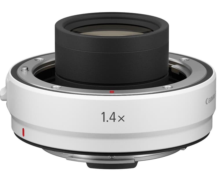 Canon Extender RF 1.4x có lớp phủ màu trắng bên ngoài