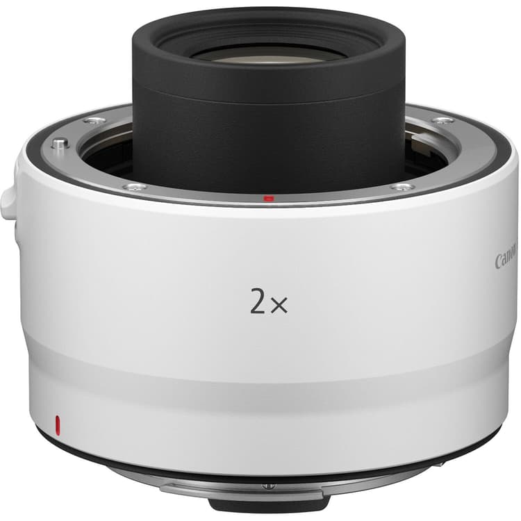 Canon Extender RF 2x có lớp phủ màu trắng bên ngoài