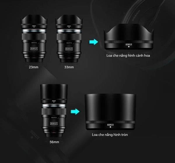Hood che nắng của ống kính SIRUI AF Sniper 33mm F1.2