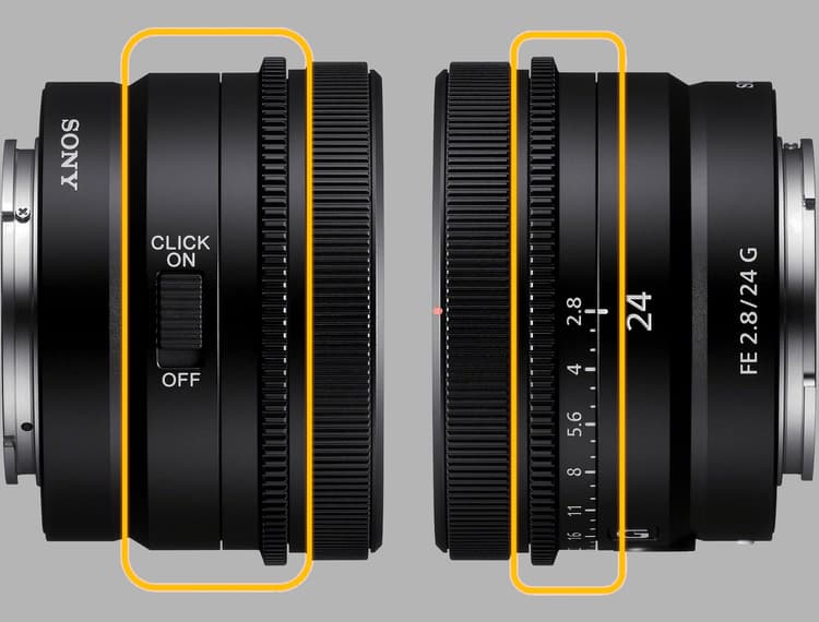 Sony FE 24mm f/2.8 G - Nhiều tính năng bổ sung hỗ trợ người dùng