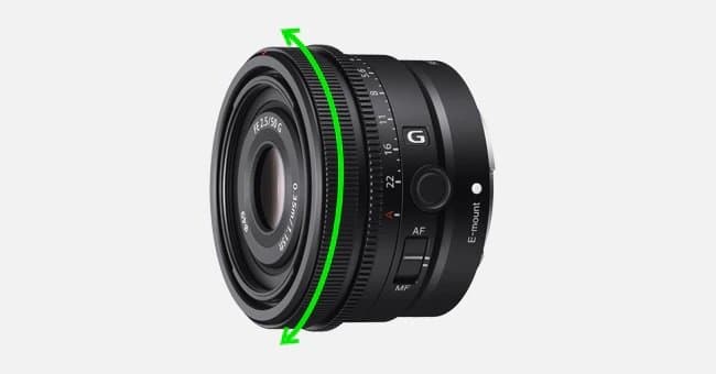 Sony FE 50mm f2.5 G - Cung cấp phản hồi lấy nét tự nhiên