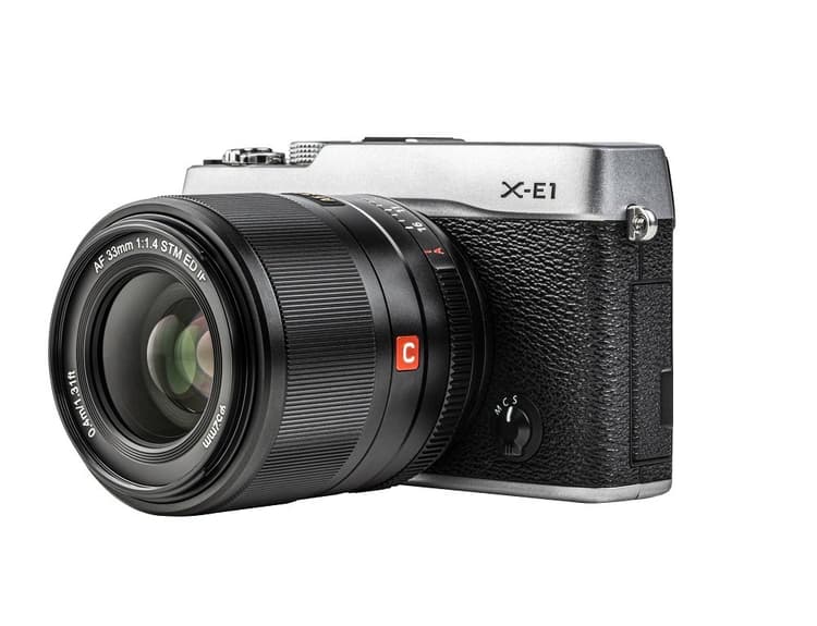 thiết kế ống kính Viltrox AF 33mm f14 STM ED IF For Fujifilm