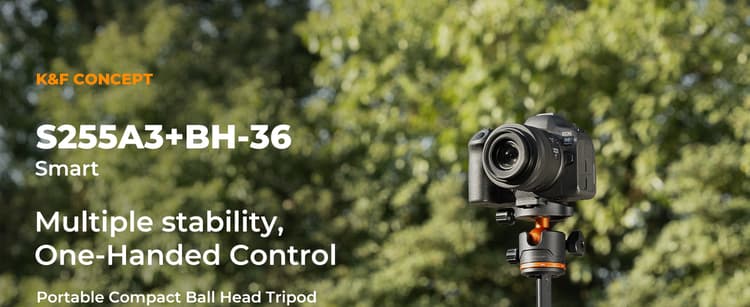 K&F Concept S255A3+BH-36 Ball Head