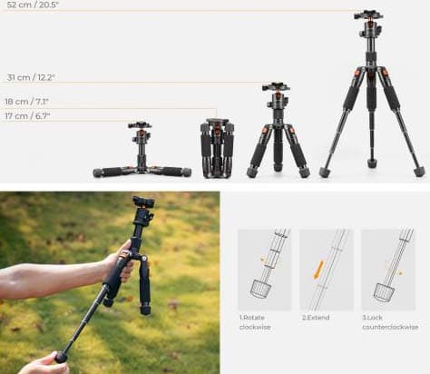 K&F Concept Mini Tripod for Camera KF09.150