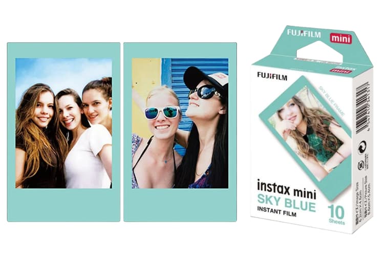 Film máy ảnh viền màu Film Instax Mini 10x1 (10 tấm) tương thích với nhiều dòng máy ảnh