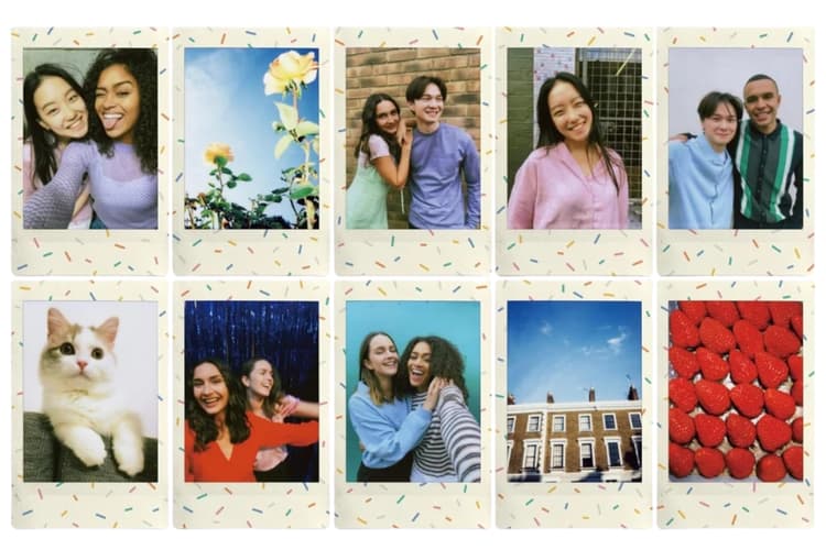 Film máy ảnh viền màu Film Instax Mini 10x1 (10 tấm) tương thích với nhiều dòng máy ảnh