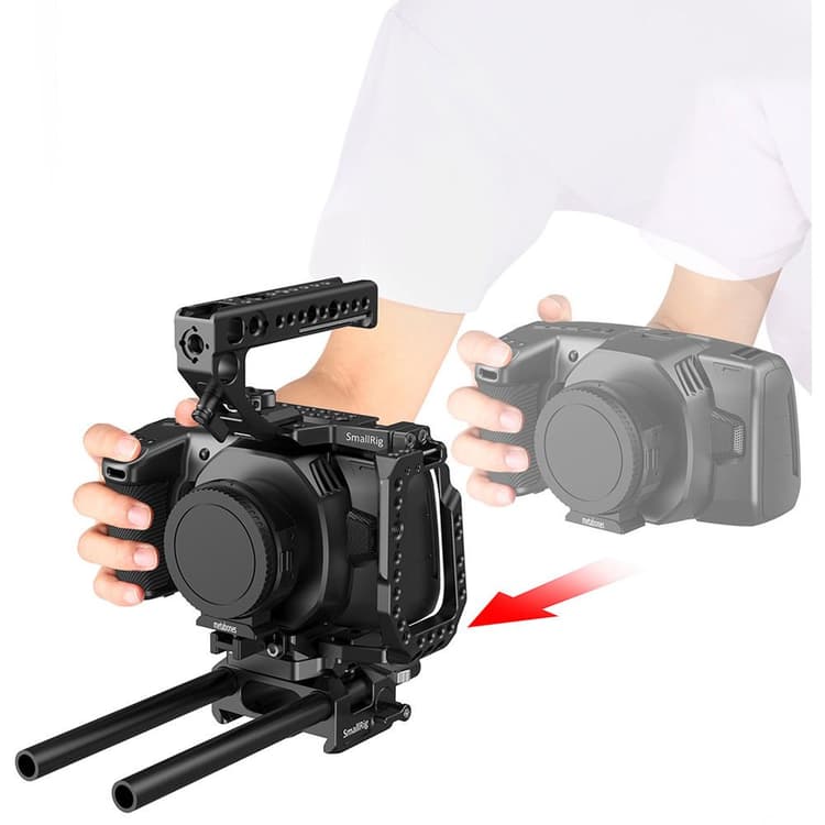 Khung máy ảnh SmallRig CVB2255 cho khả năng truy cập các nút điều khiển đầy đủ