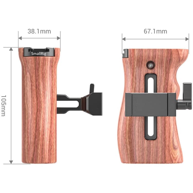 SmallRig Tay cầm bằng gỗ tương thích Arca - HSN2399 chính hãng
