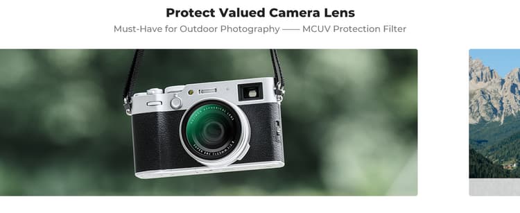 Kính lọc K&F Concept Nano-Xcel MC-UV Filter Cho x100v/x100VI