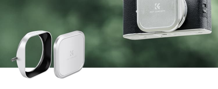 K&F Concept Classic Vintage Lens Hood+Lens Cap Cho X100V/X100VI