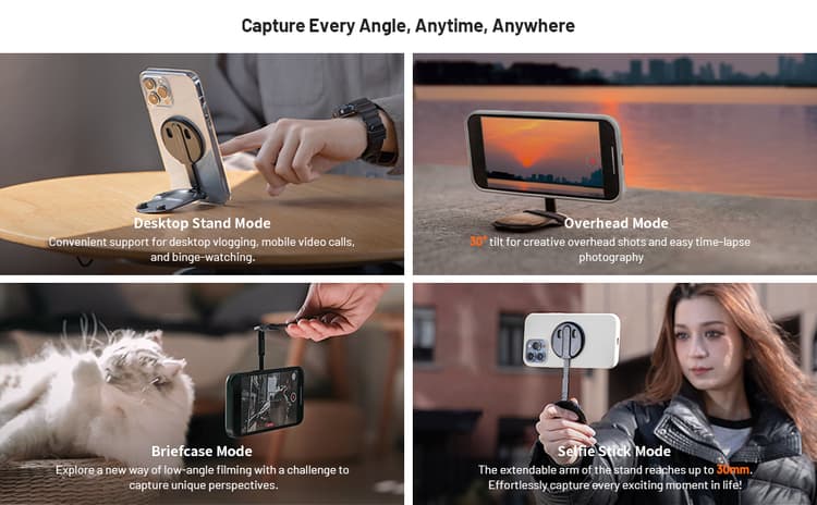 PGYTECH MagFlex Phone Photography Stand - Sử dụng điện thoại ở mọi góc độ, mọi nơi