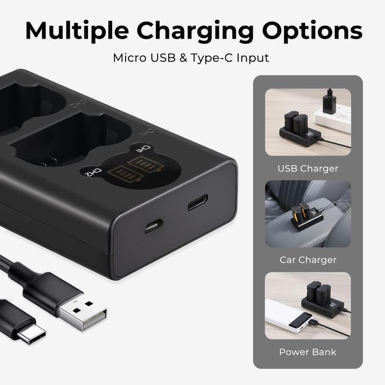 Hỗ trợ sạc linh hoạt với cổng Micro USB và Type-C