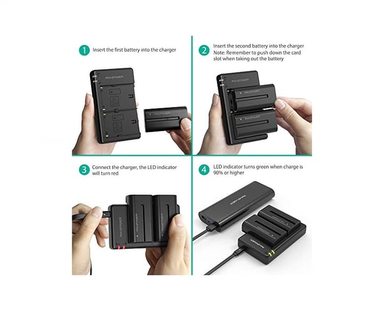 RAVPower Cho Sony NP-F550