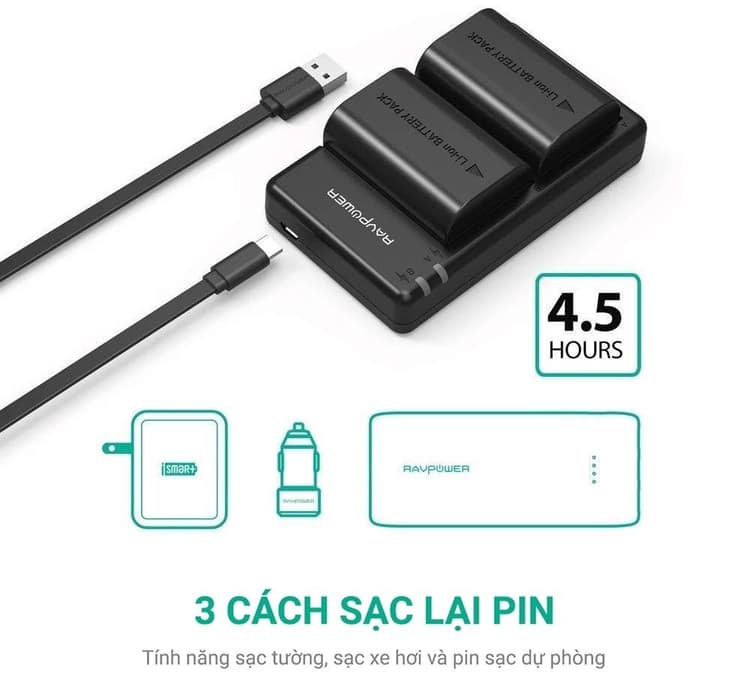 Thời gian sạc nhanh chóng
