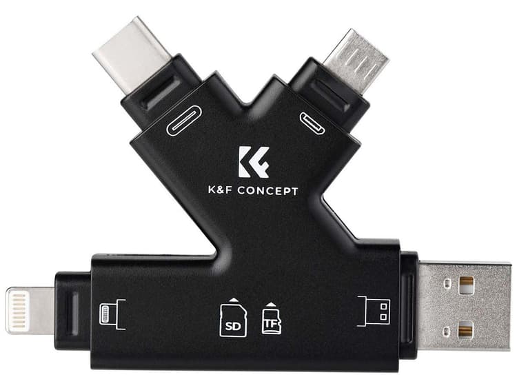 Đầu đọc thẻ nhớ SD K&F Concept dễ sử dụng