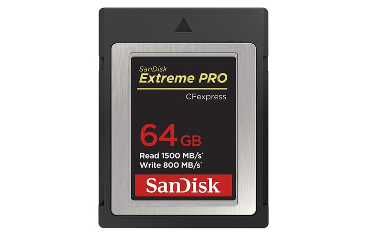 hẻ nhớ CFexpress 2.0 Sandisk Extreme Pro Type B có thể ghi lại những thước phim 4K ở định dạng RAW