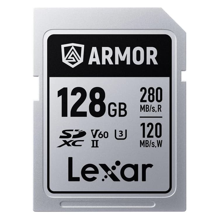 Lexar Armor Silver Pro SDXC UHS-II V60 128GB bền bỉ