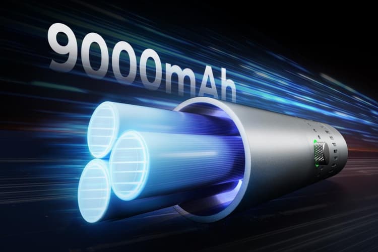 Đèn sử dụng 2 viên pin sạc 4500mAh