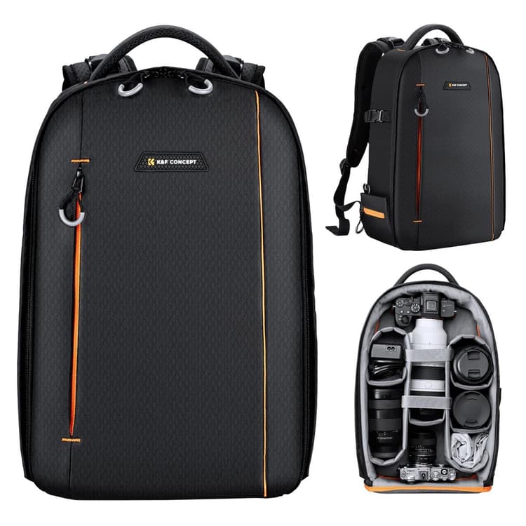 Balo máy ảnh K&F Concept Backpack 18L Nature Wander 05 - Black